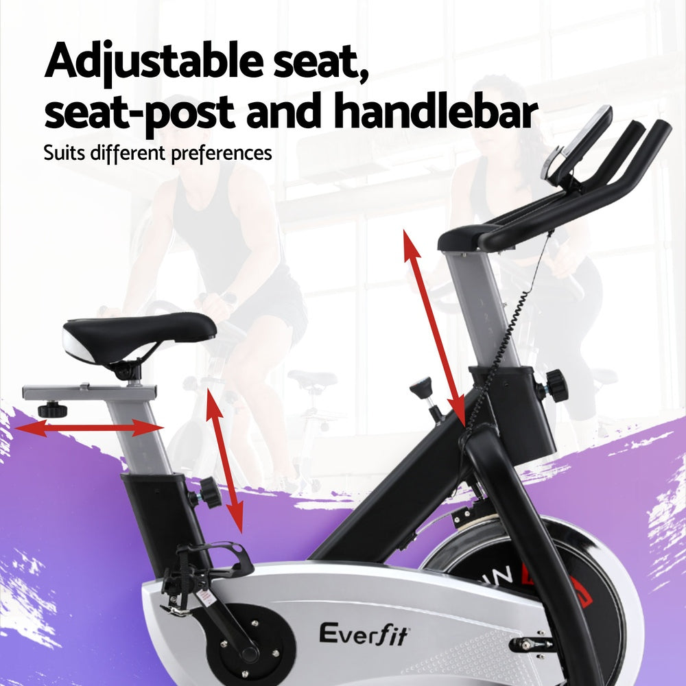 Everfit Spin Bike LCD Display 15 kg Flywheel