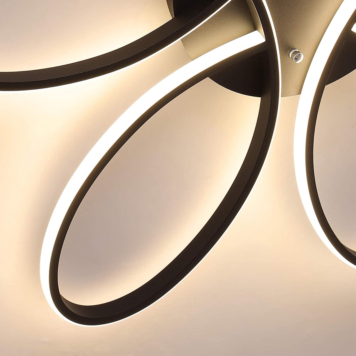 Modern LED Flush Mount Ceiling Light With Remote Control