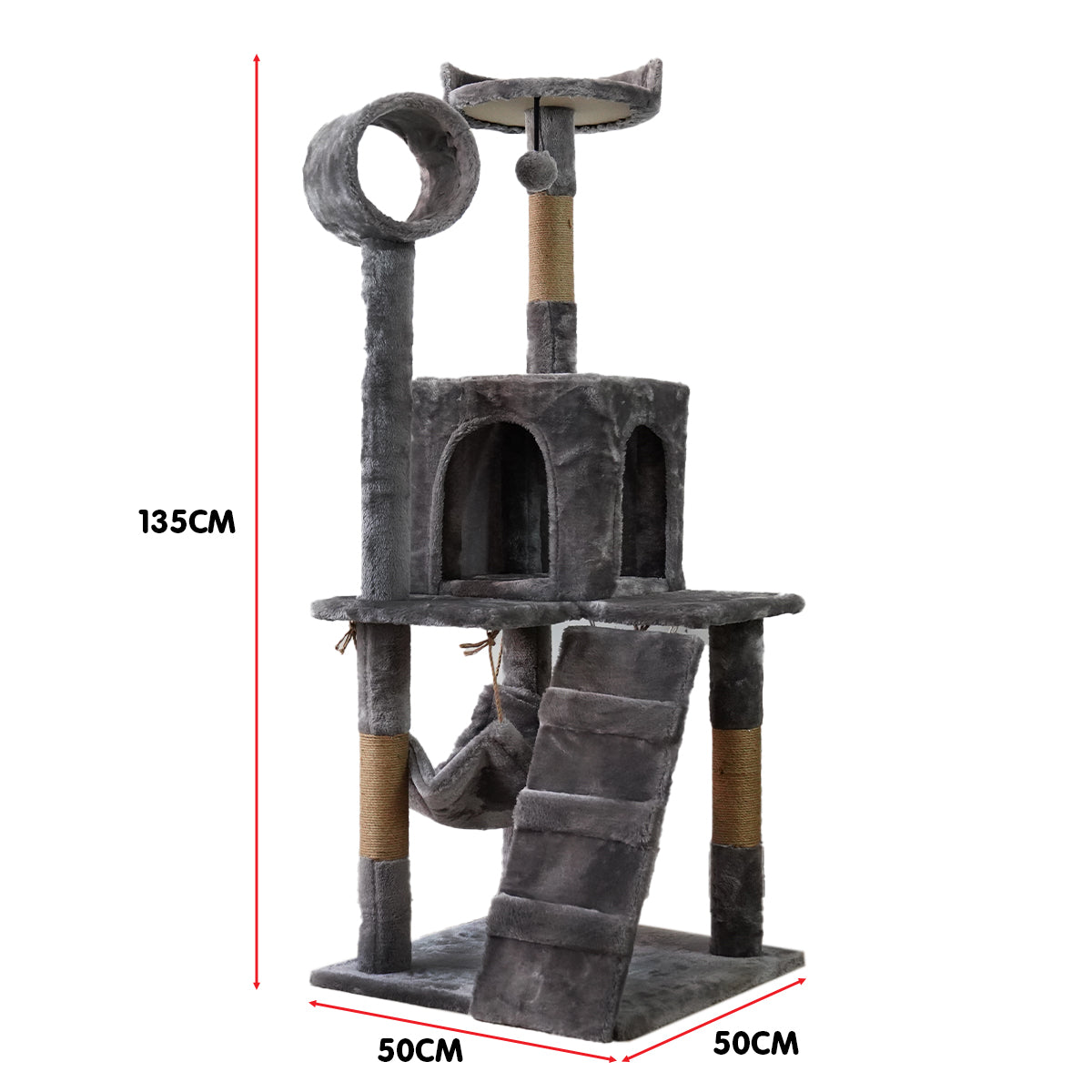 Furtastic Cat Scratch Tower 135cm x 50cm x 50cm