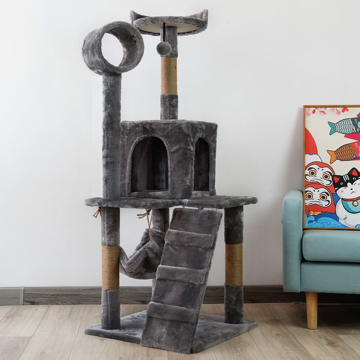 Furtastic Cat Scratch Tower 135cm x 50cm x 50cm
