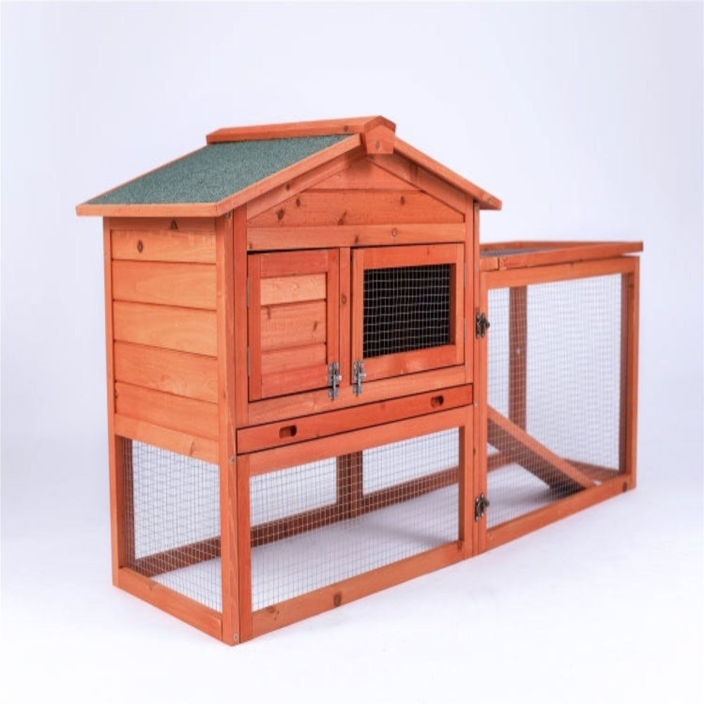 YES4PETS Chicken Coop-Rabbit Hutch 154cm x 70cm x 56cm
