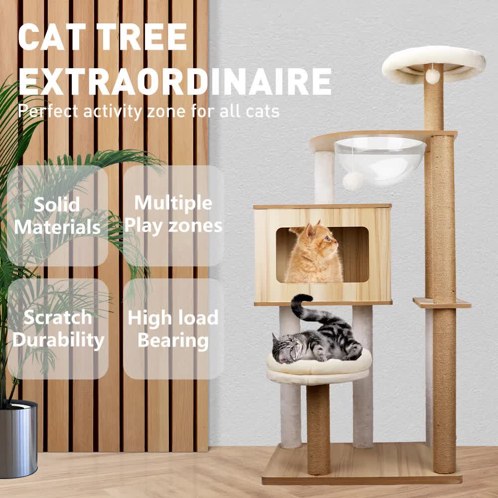 VaKa Cat Scratch Tower 142cm x 60cm x 40cm