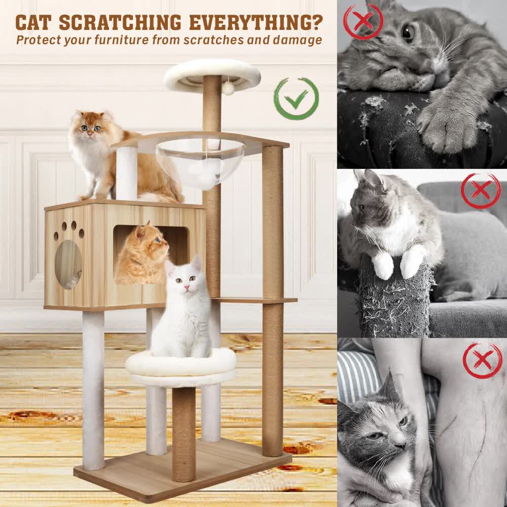 VaKa Cat Scratch Tower 142cm x 60cm x 40cm