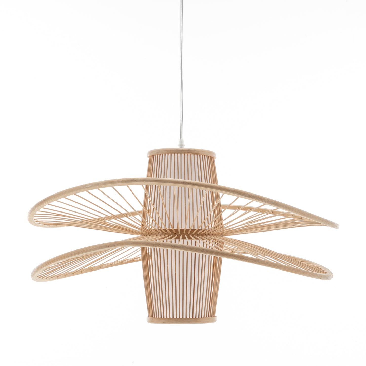 Elysian Breeze Hand Woven Bamboo Pendant Light