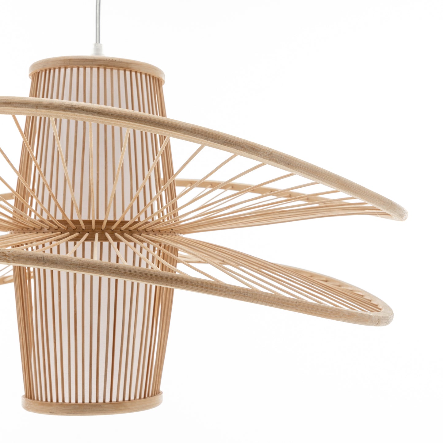 Elysian Breeze Hand Woven Bamboo Pendant Light