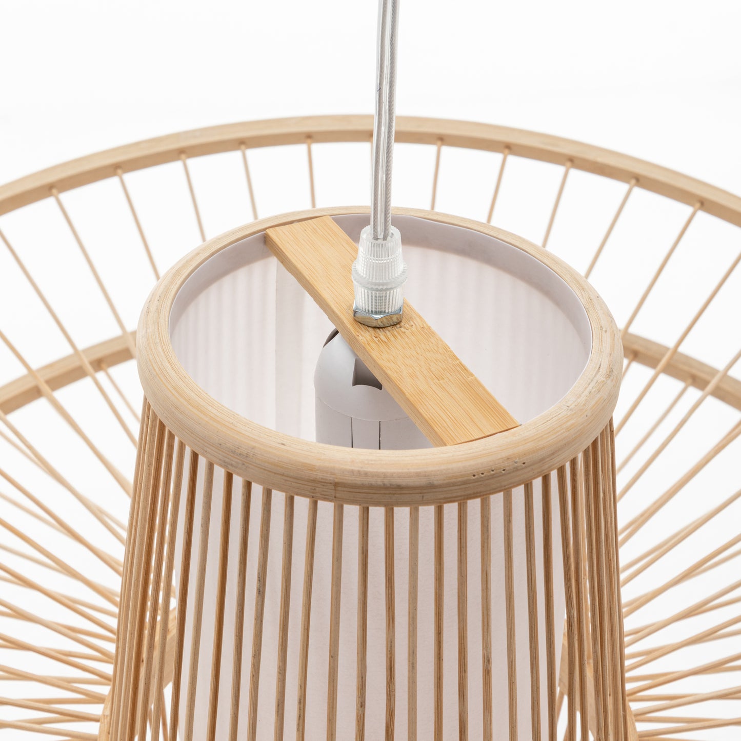 Elysian Breeze Hand Woven Bamboo Pendant Light