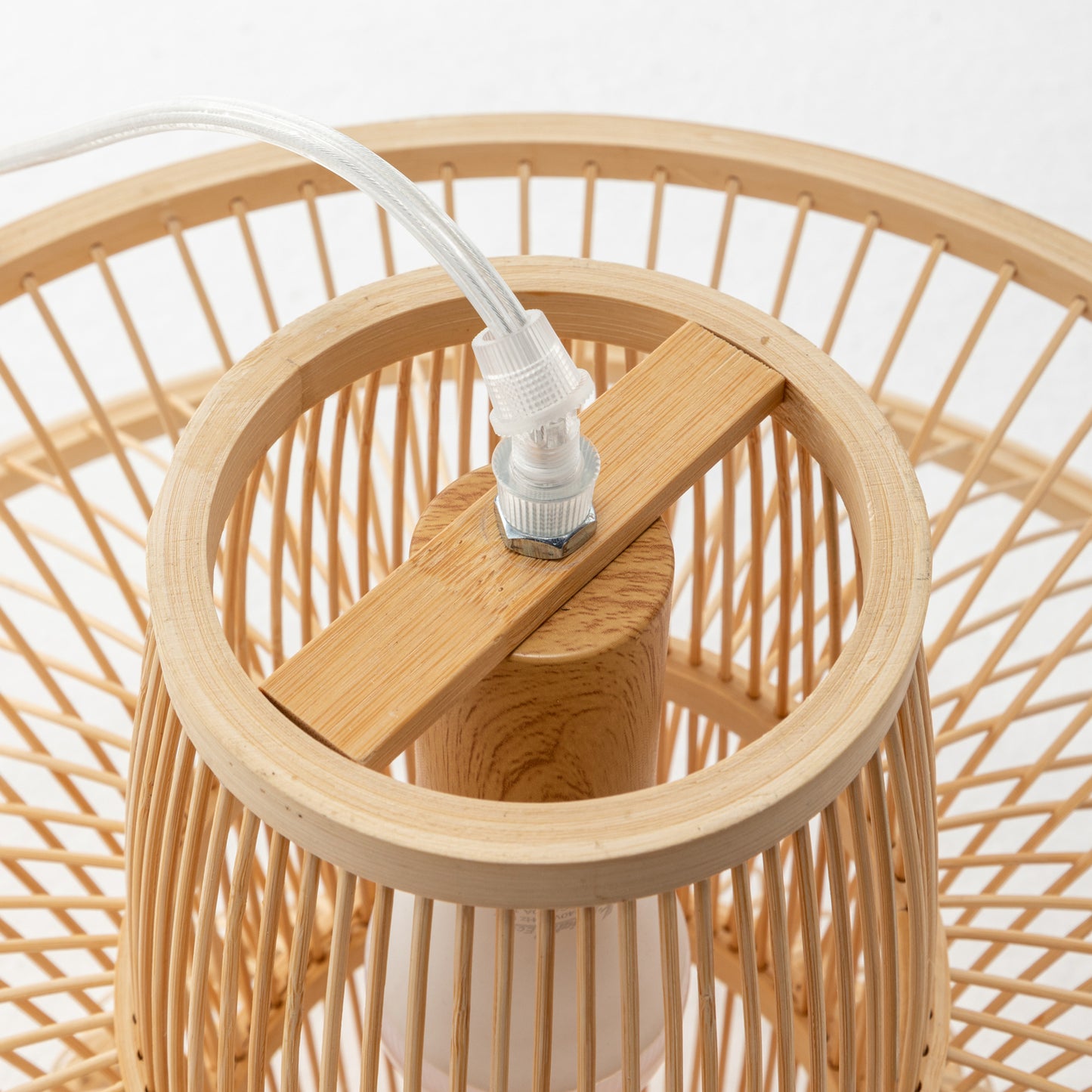 Aurora Hand Woven Bamboo 3 Layer Pendant Light