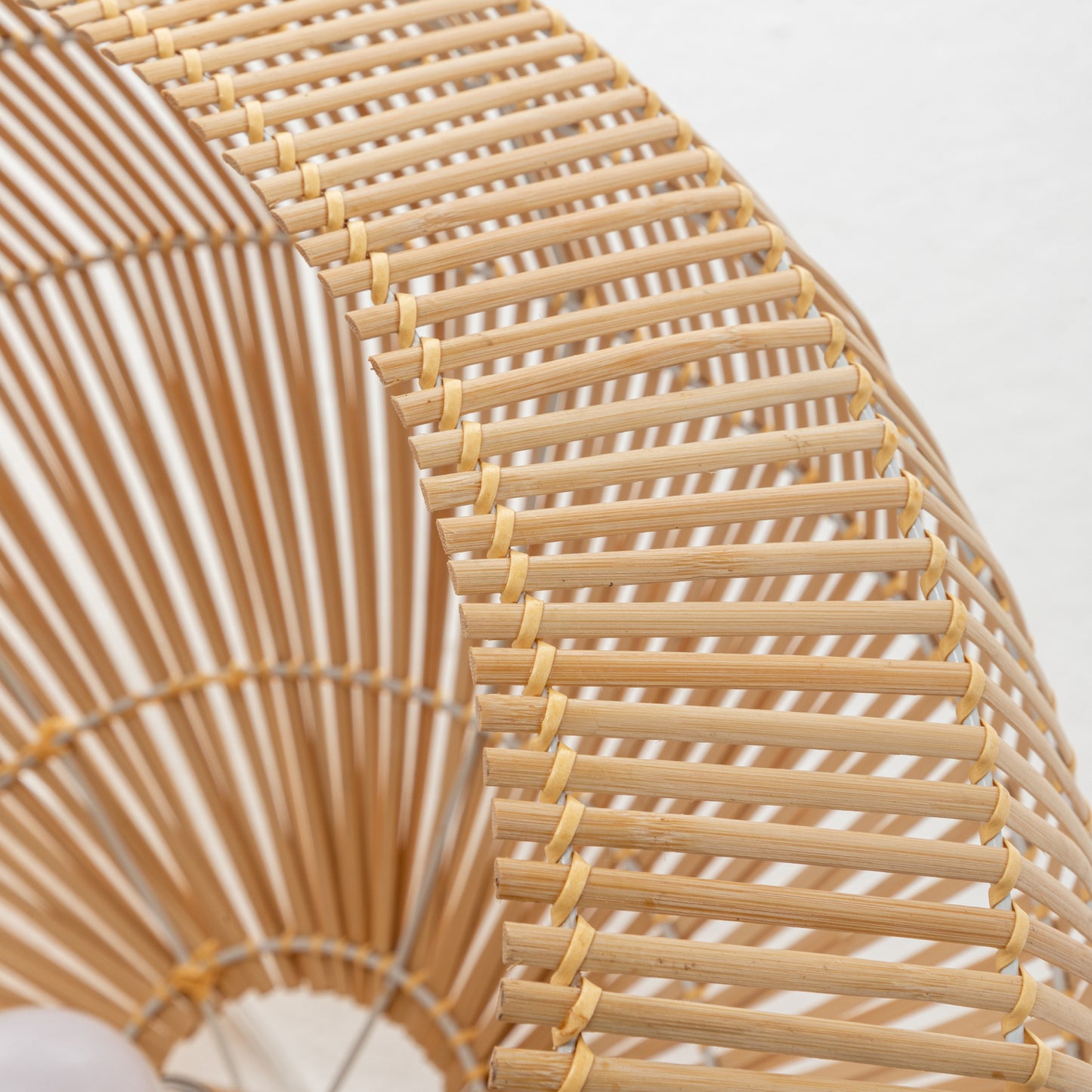Solara Sphere Natural Hand Woven Bamboo Cage Pendant Light