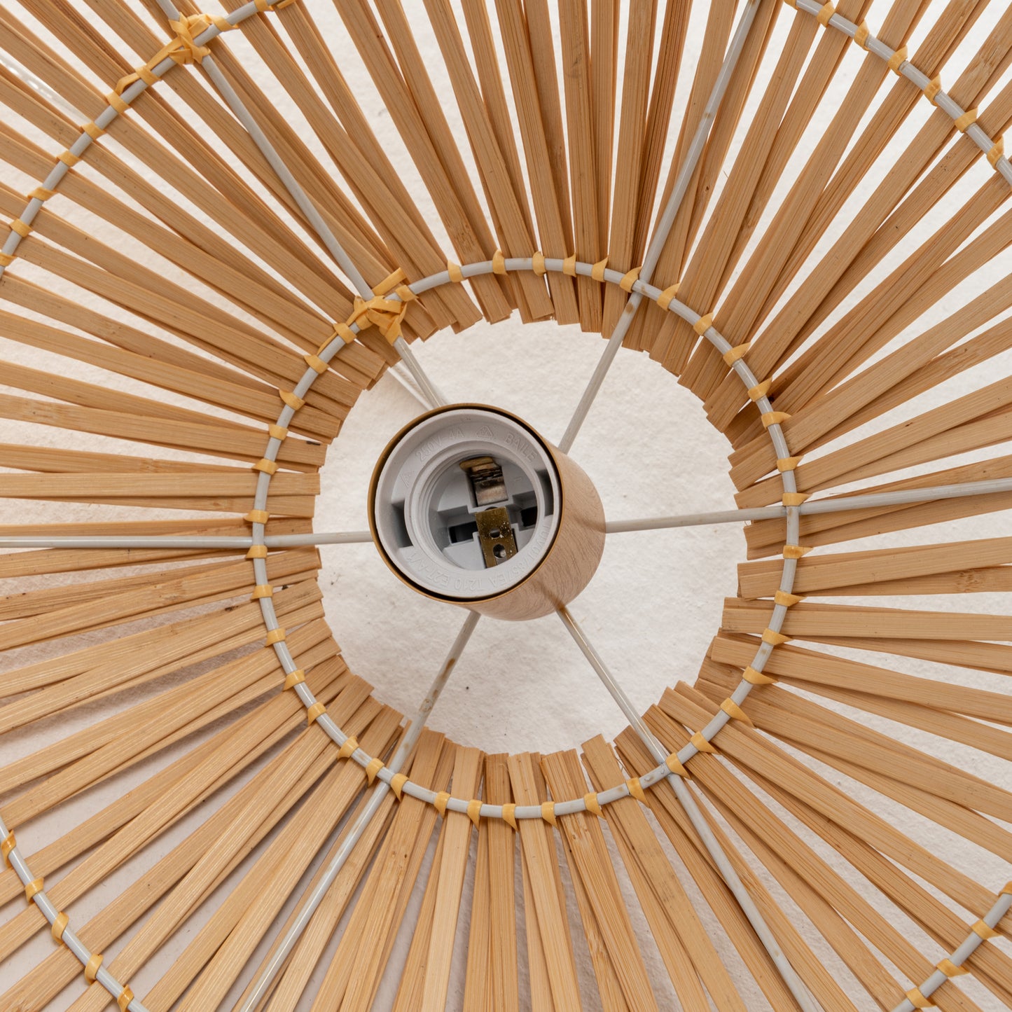 Solara Sphere Natural Hand Woven Bamboo Cage Pendant Light