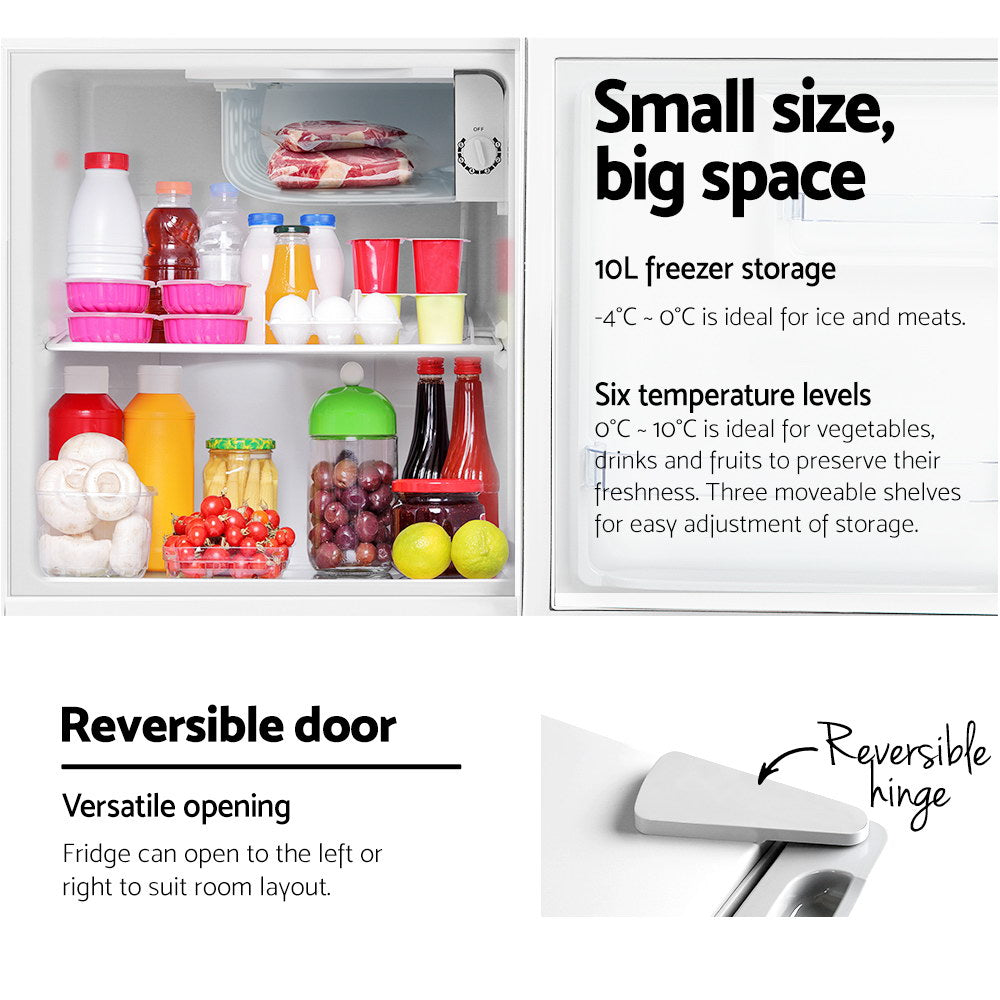 Devanti 48L Portable Mini Fridge Freezer - Compact & Energy Saving