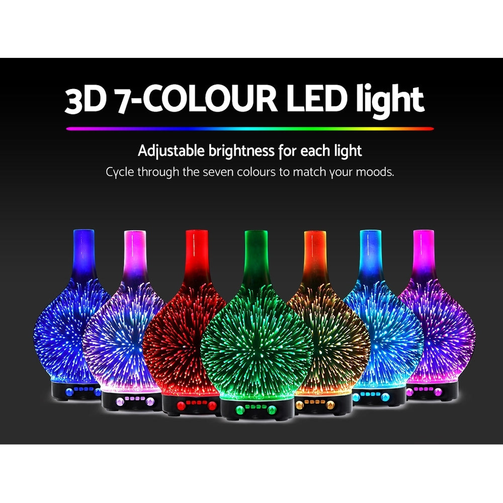 Devanti 3D LED Aroma Diffuser 100ml - Humidifier & Night Light