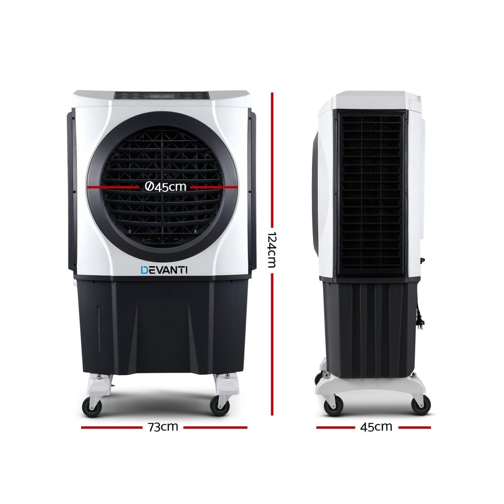 Devanti 4-Function Evaporative Cooler - 60L for Large Rooms