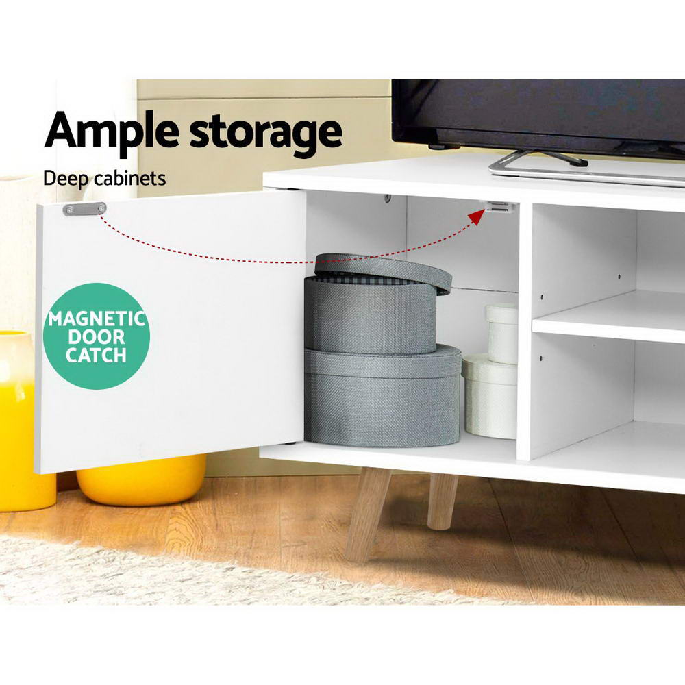 Artiss TV Entertainment Scandinavian Style 120cm White