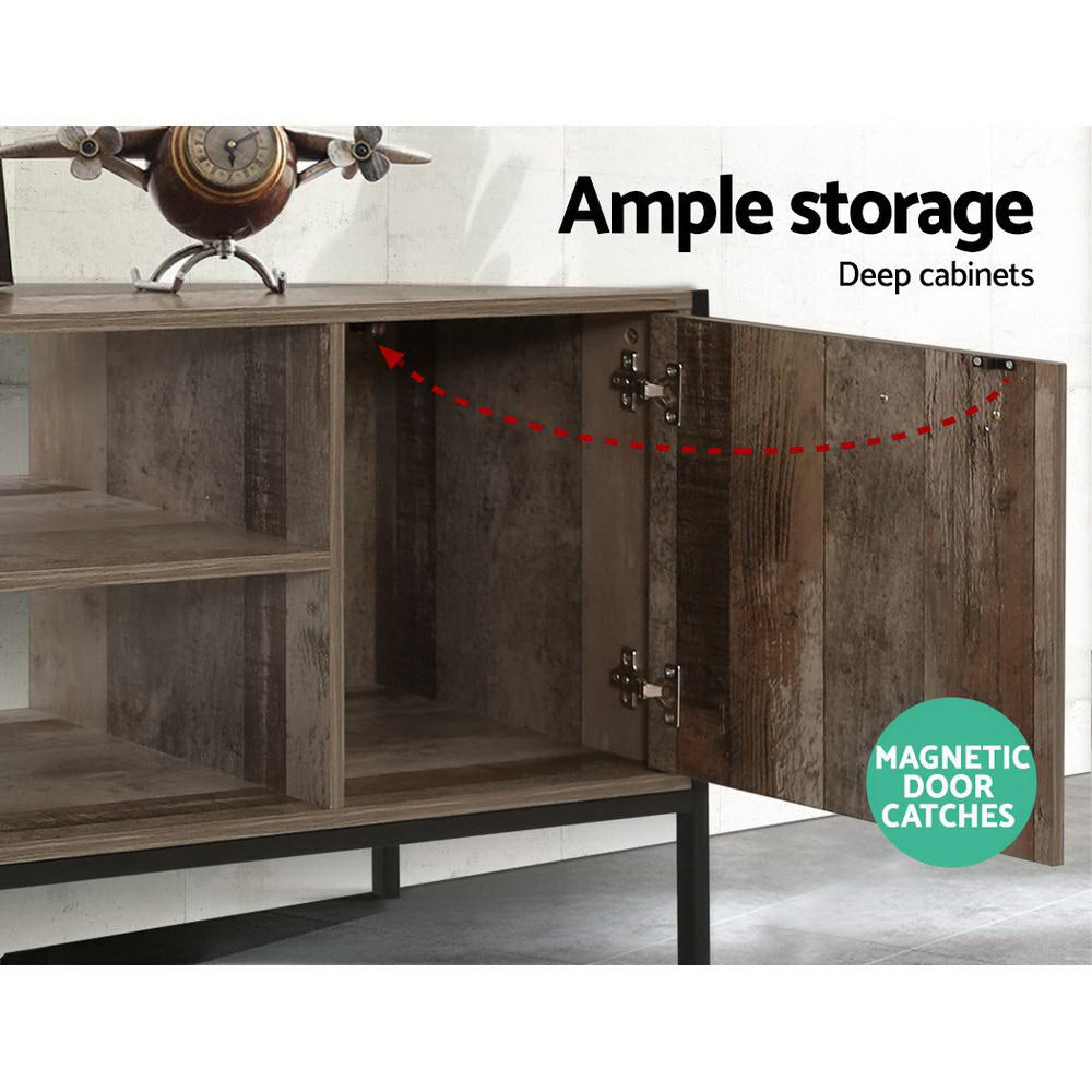 Artiss TV Entertainment Unit Industrial Rustic 124cm