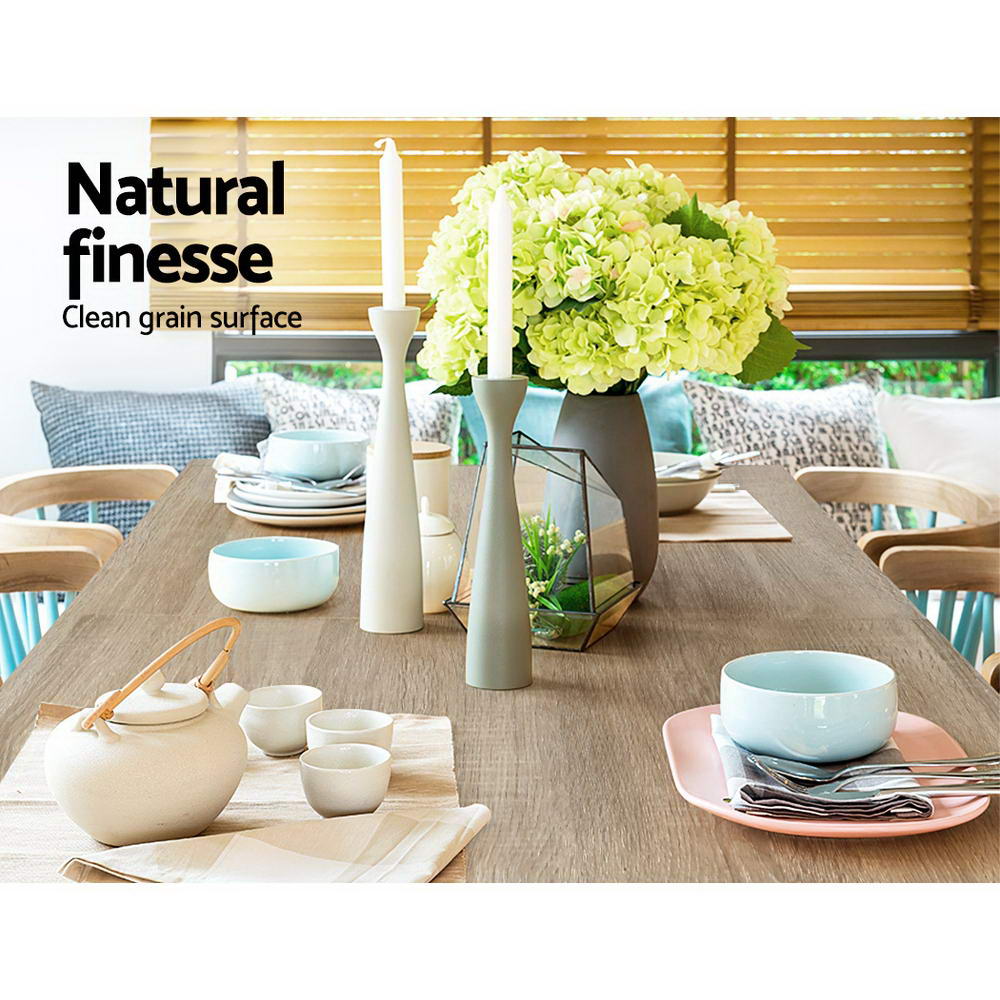 Artiss Dining Table Oak Finish 120cm x 70cm