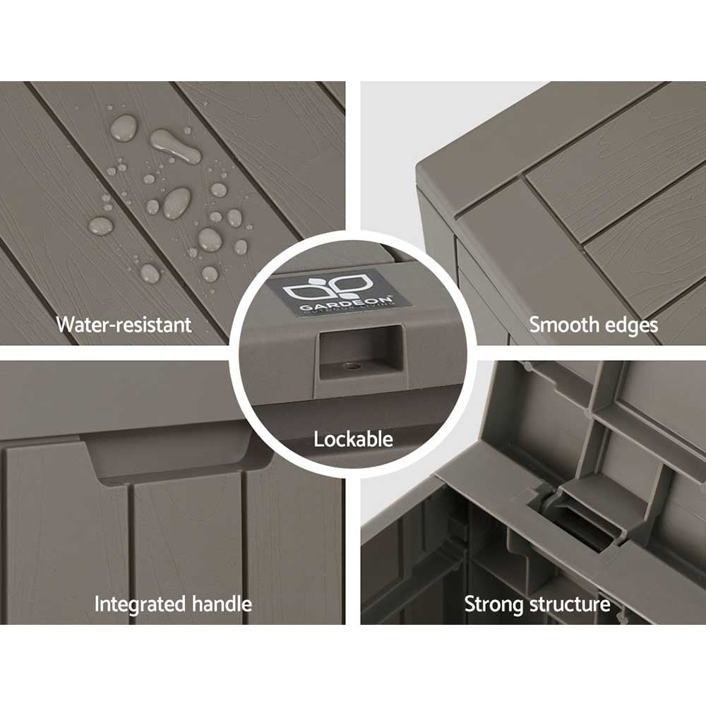 Gardeon Storage Box 118L Grey