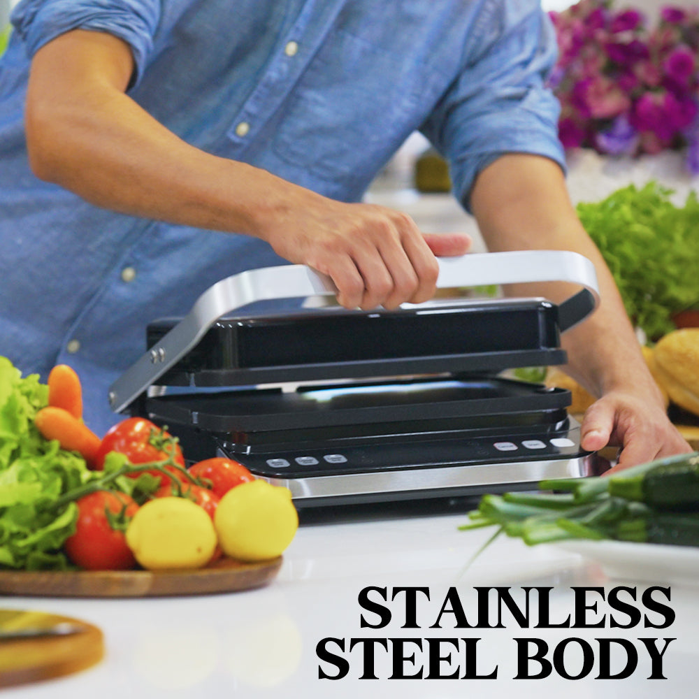 EuroChef Multi Contact Grill - 4-in-1 Appliance for Grilling & Toasting