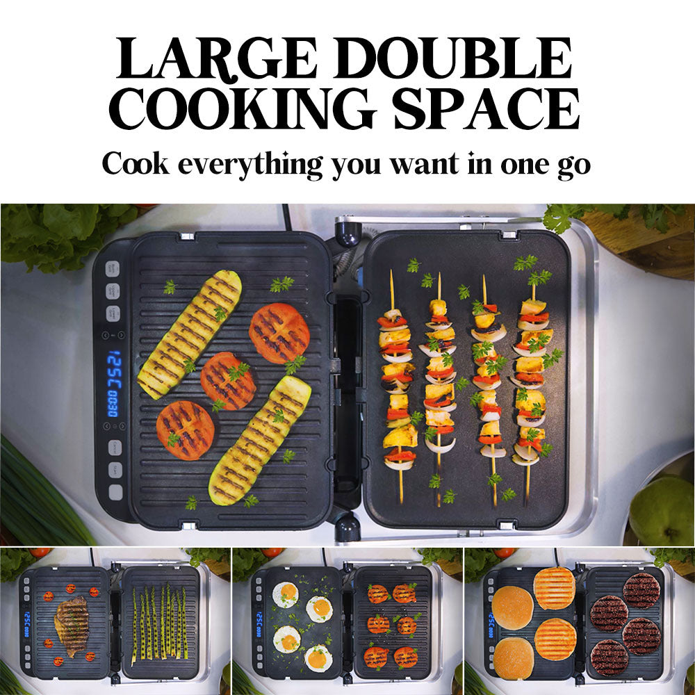 EuroChef Multi Contact Grill - 4-in-1 Appliance for Grilling & Toasting