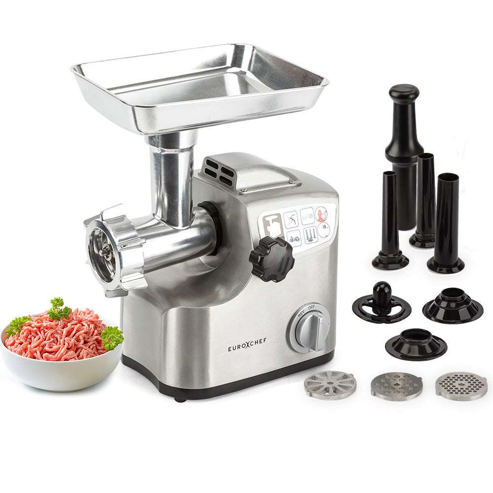 EuroChef MG850 Electric Mincer - Powerful 1800W Meat Grinder