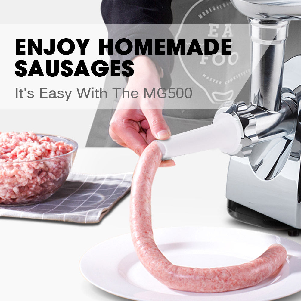 EuroChef 2800W Meat Grinder - Fast Sausage Maker, Easy Clean