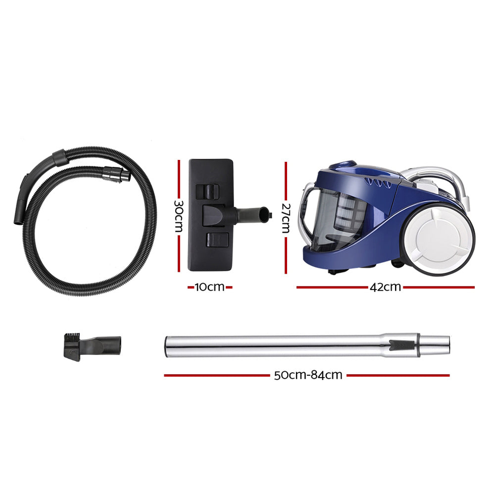 Devanti bagless vacuum cleaner 2200w HEPA filter