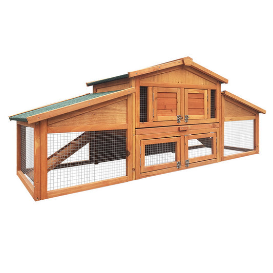 i.Pet Chicken Coop Rabbit Hutch 169cm x 72cm 52cm
