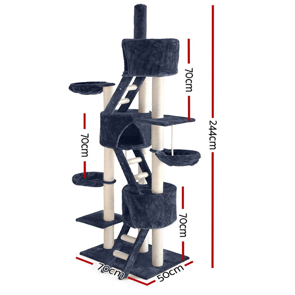 i.Pet Cat Scratch Tower 244cm x 70cm x 50cm