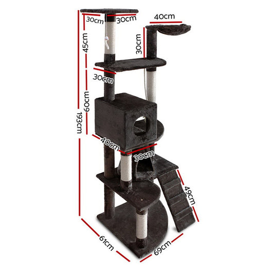i.Pet Cat Scatch Tower 193cm x 69cm x 61cm