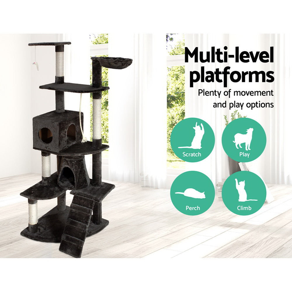 i.Pet Cat Scatch Tower 193cm x 69cm x 61cm