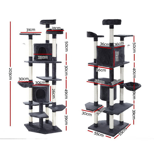 i.Pet Cat  Scratch Tower 203cm x 55cm x 55cm