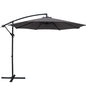 Instahut 3m Outdoor Umbrella Cantilever Beach Garden Patio Charcoal