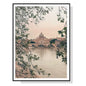 Wall Art 100cmx150cm Rome City Black Frame Canvas