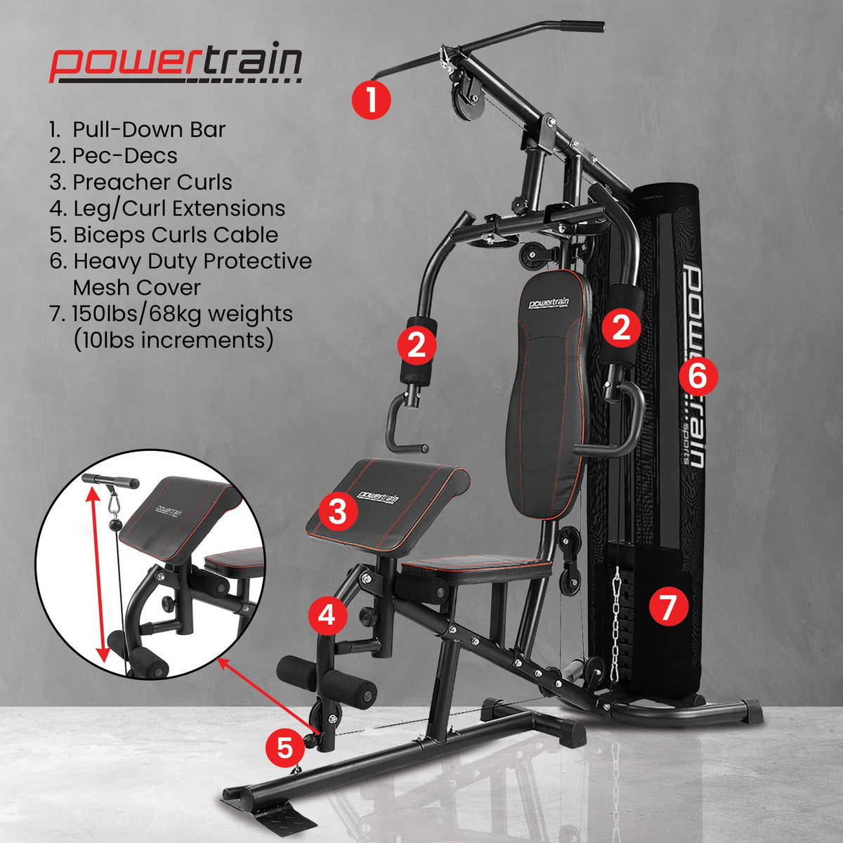 Powertrain Multi Station Home Gym