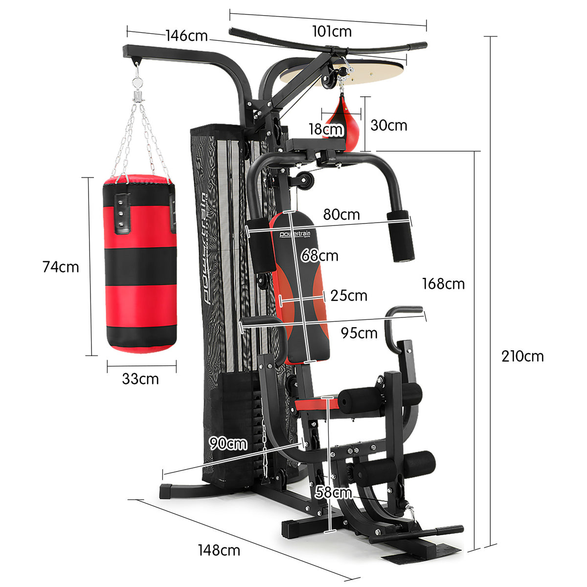 Powertrain Home Gym Multi Station