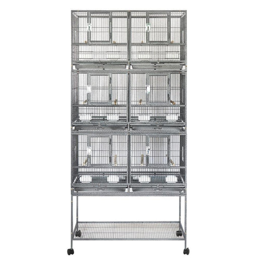 YES4PETS 3 Stacker Bird Cage 208cm x 96cm x 46cm