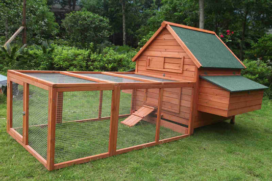 YES4PETS XL Chicken Coop - Rabbit Hutch 305cm x 113cm x 100cm