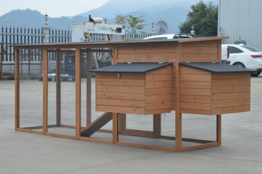 YES4PETS Chicken Coop-Rabbit Hutch 280cm x 109cm x 103cm
