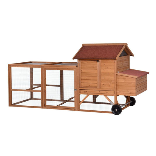 YES4PETS Chicken Coop - Rabbit Hutch 2.4m x 98cm x 118cm