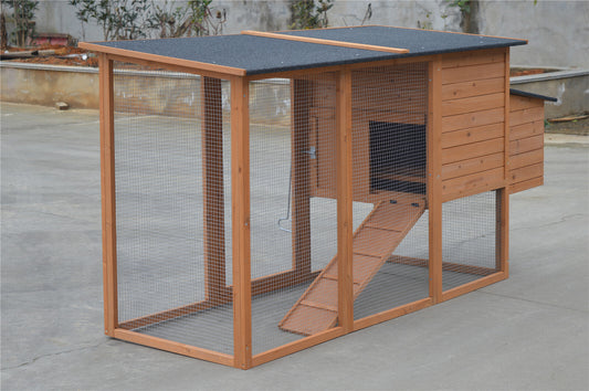 YES4PETS Chicken Coop - Rabbit Hutch 203cm x 103cm x 76cm