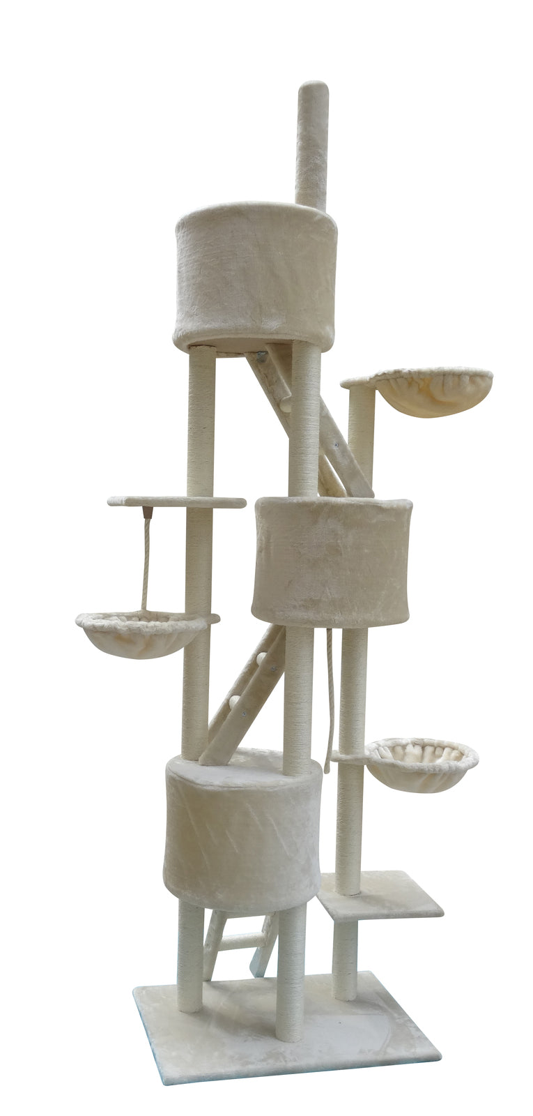 YES4PETS 244 cm XL Multi Level Cat Scratching Tower