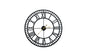 Metal Wall Clock - 80cm
