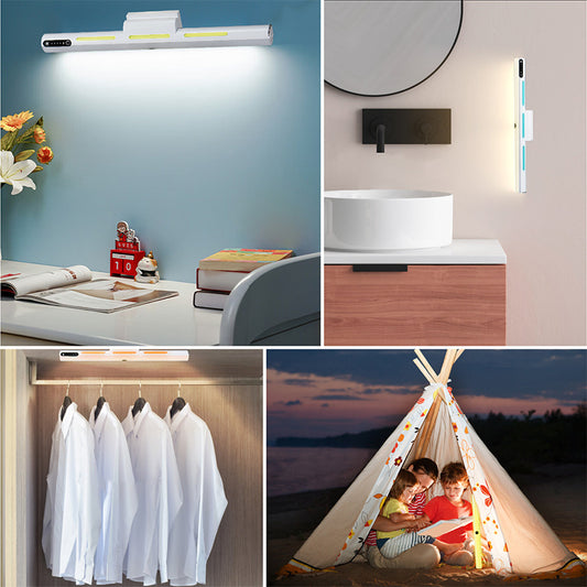 Black Rechargeable LED Light Adjustable Light Zones
