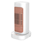 White Portable Electric Heater with Oscillation & Tip-Over Protection- 2 Heat Settings, Mini Tower