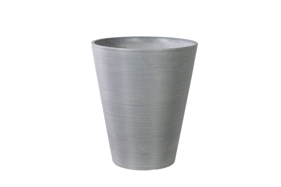 Textured Round Grey Planter 47cm