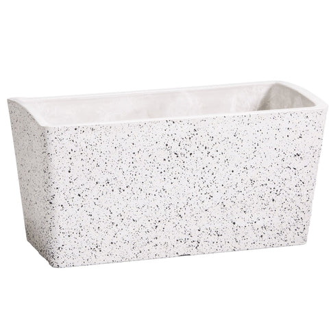 Imitation Stone Planter White 50cm x 19cm