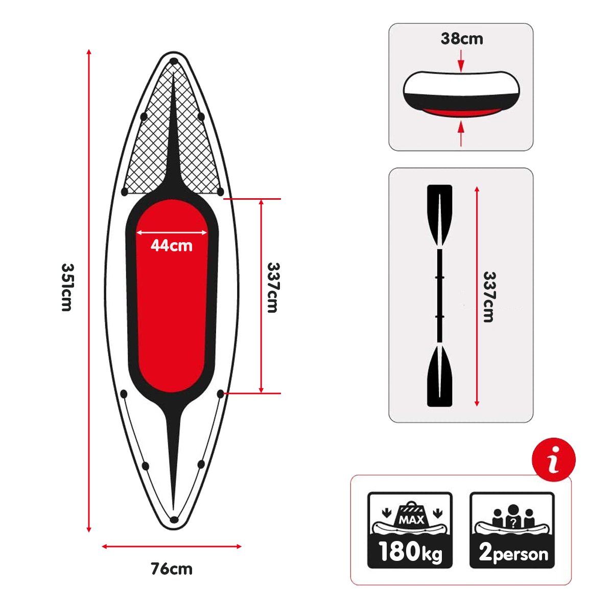 Intex Challenger K2 2-Seater Inflatable Kayak