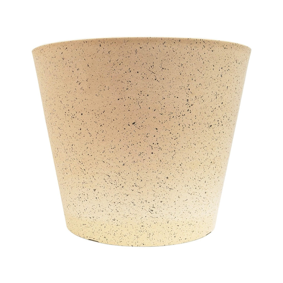 Imitation Stone Pot 40cm White - Cream