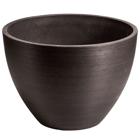 Polished Black Planter Bowl 30cm x 21 cm