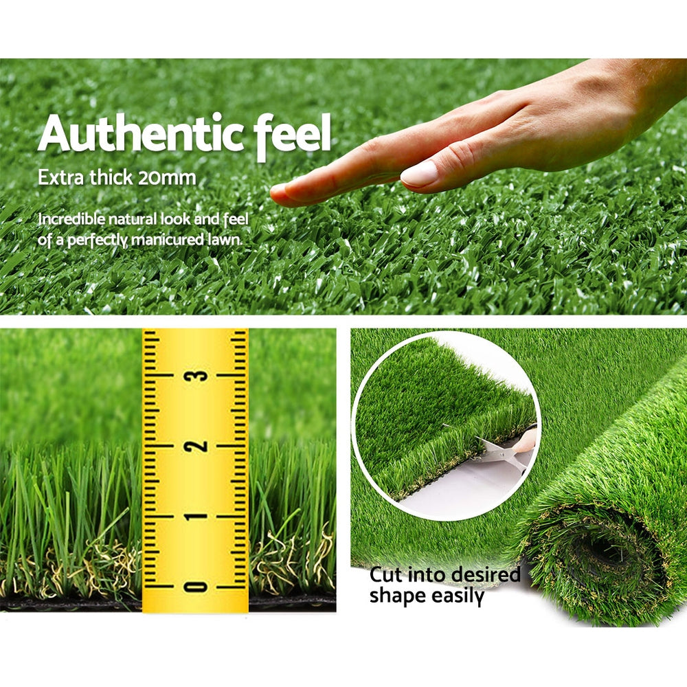 Primeturf Artificial Grass 20mm x 1m x10m  4-coloured