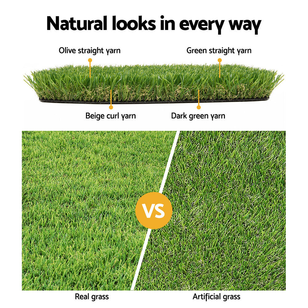 Primeturf Artificial Grass 40mm x 2m x 5m 4-coloured